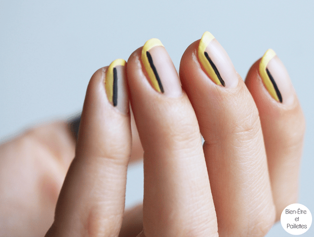 nail-art-jaune-et-noir-simple-3